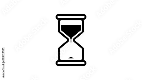 Hourglass animation, alpha channel included.