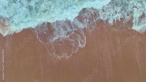 Landscape Beach Sea, Phuket, Thailand. Landscape view of beach sea sand and sky in summer day. .Beach space area. At Kata Beach, Phuket, Thailand. .4K UHD 50 frame per second. Video slow motion Clip photo