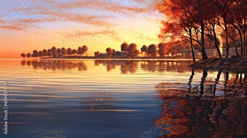 sunset on the river © Aqib