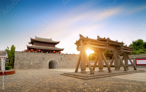 Photography The ancient city gate in Sanya, Hainan, China.