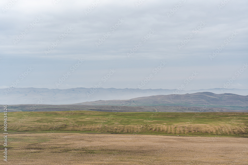 Beautiful spring landscape of Kakheti, Georgia