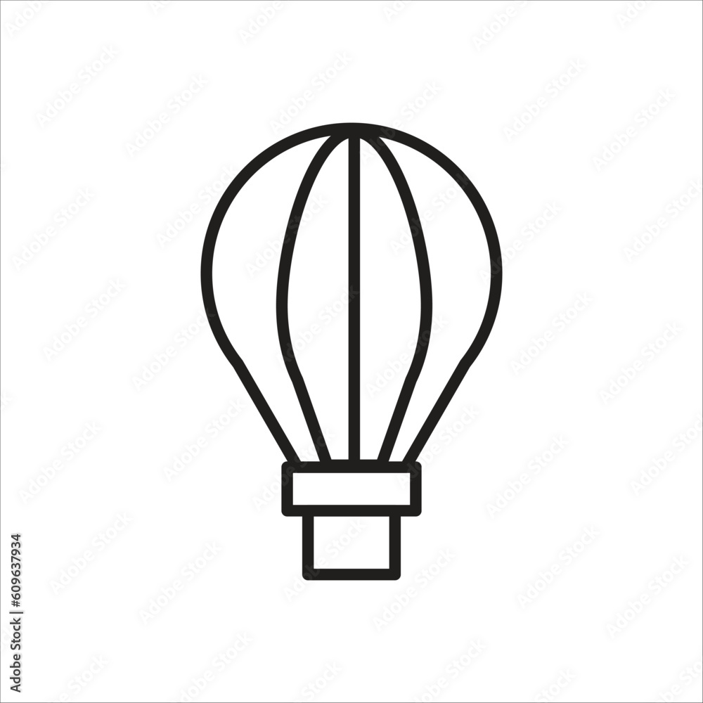air balloon icon vector template air balloon icon vector template