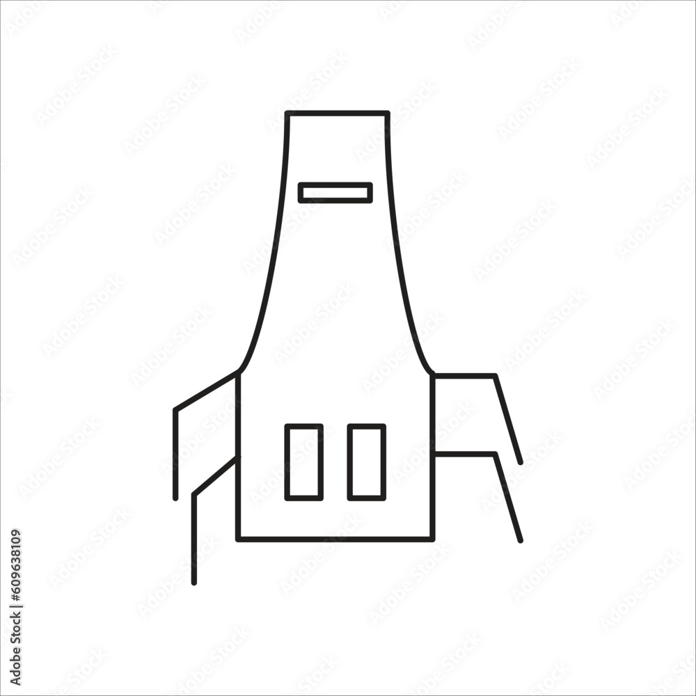 simple apron icon vector template simple apron icon vector template