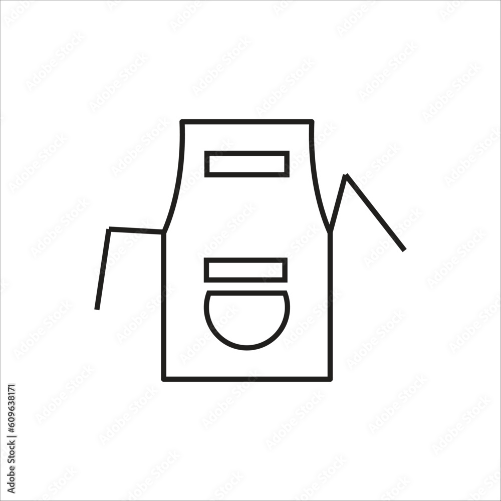 simple apron icon vector template simple apron icon vector template