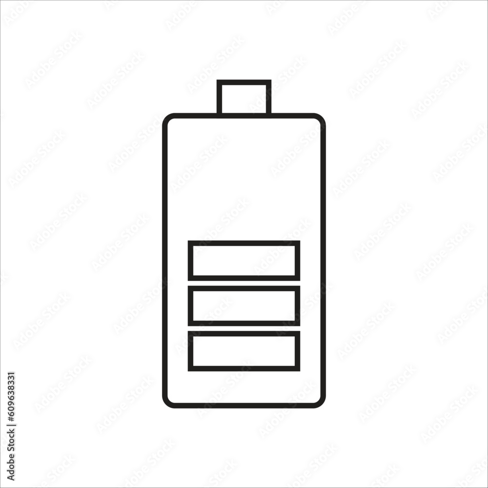 battery icon vector logo template