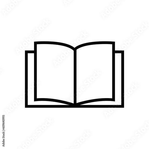 open book illustration, book icon