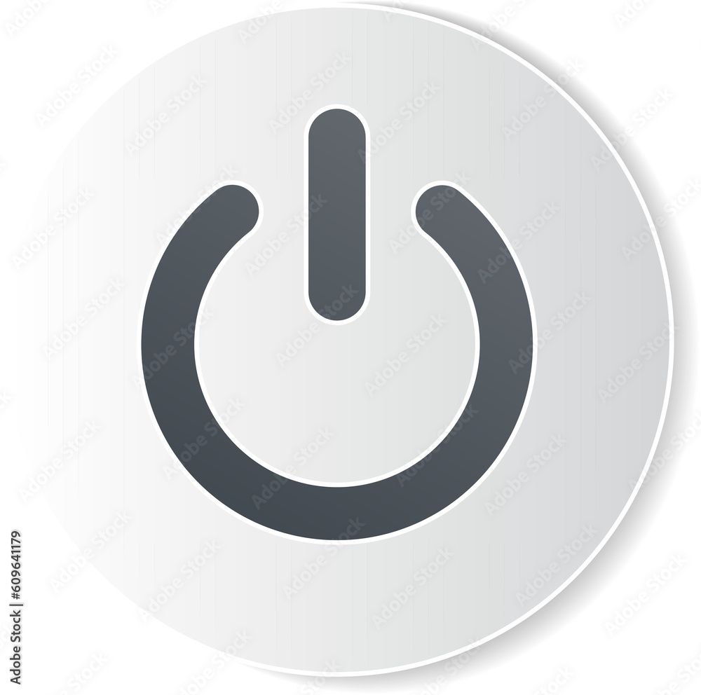 On and off button icon, shutdown. Business icon. Flat cartoon for business idea, web design. On and off button icon, shutdown. Business icon. Flat cartoon for business idea, web design.