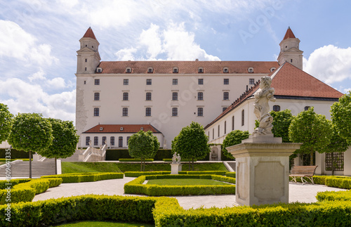 Photography Bratislava Castle, the main castle of Bratislava, the capital of Slovakia