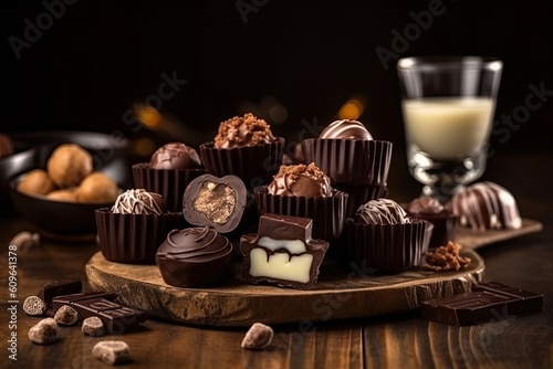 Delicious Background Of Dark Chocolates