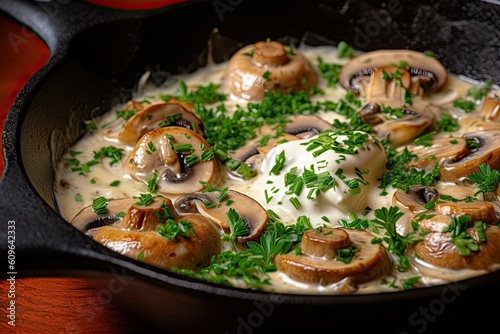 Garlic Mushroom with Cream Cheese 