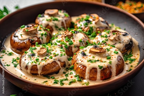 Garlic Mushroom with Cream Cheese 