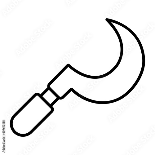 Sickle Outline Icon