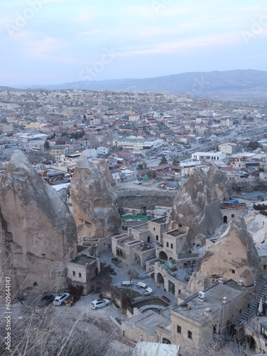 aerial view of cappadocia turkey