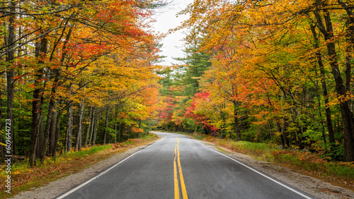 Rural road through western Maine in Autumn © Craig Zerbe
