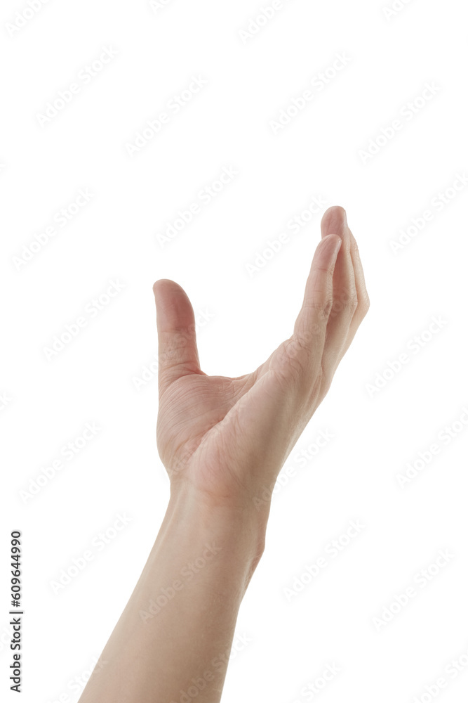 Man hand to hold something isolated on white background Man hand to hold something isolated on white background