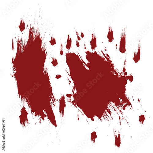 abstract red bloods splatter art vector illustration