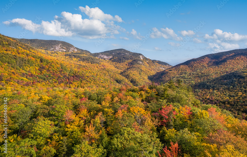 White Mountains in Autumn at Evans Notch in western Maine White Mountains in Autumn at Evans Notch in western Maine