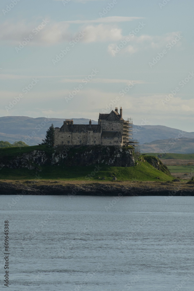 A castle on the isle of mull, Scotland
