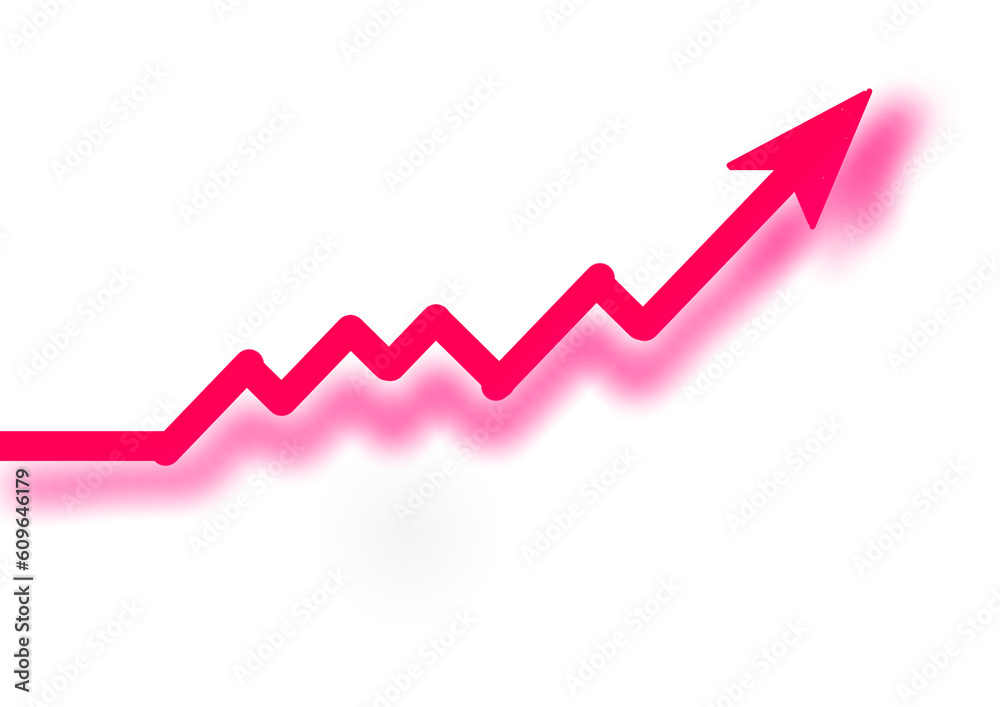 business growth graph  stock chart up and down