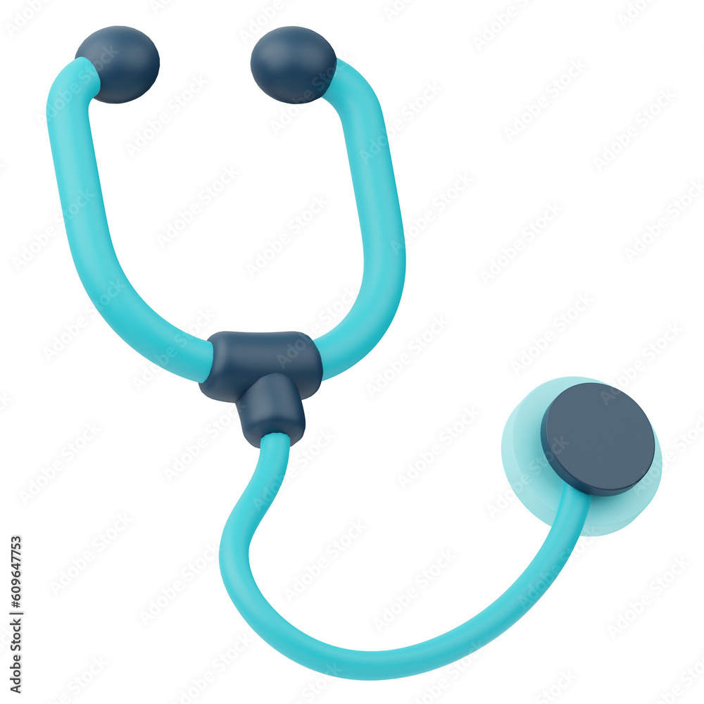 Stethoscope Medicine 3D Illustration
