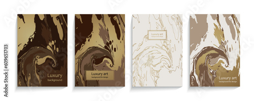 luxury background template with marble texture