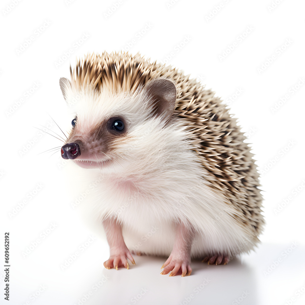 hedgehog on white, this design was generated by an artificial intelligence hedgehog on white, this design was generated by an artificial intelligence