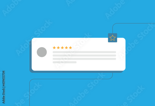 Testimonial or comment review template