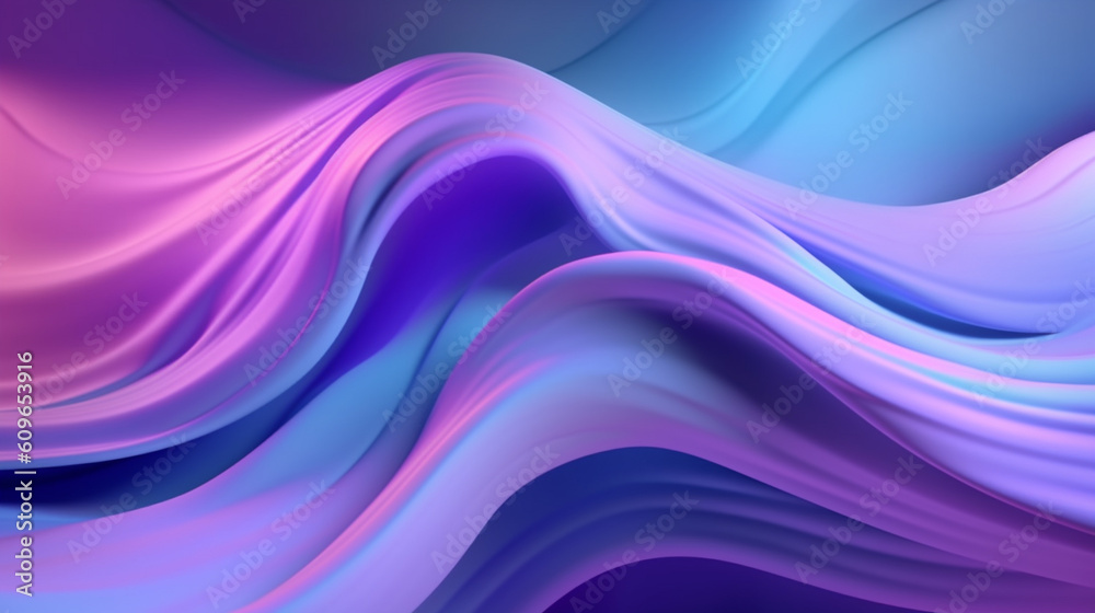 Abstract background design with Purple Blue Wave, Fluid Neon Background, Generative AI Abstract background design with Purple Blue Wave, Fluid Neon Background, Generative AI