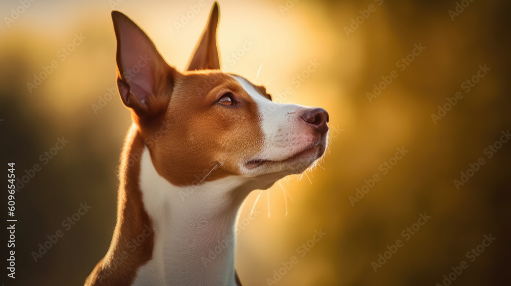 Basenji dog created with Generative AI technology Basenji dog created with Generative AI technology