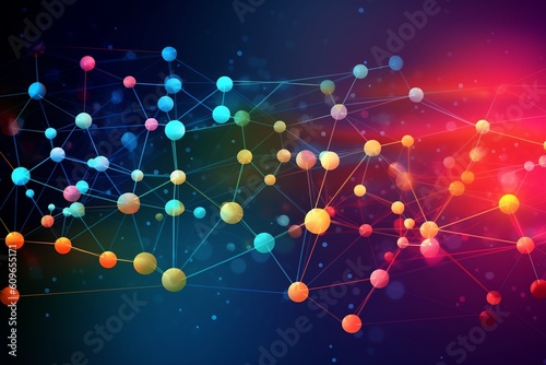 Social Network and Technology Abstract background 