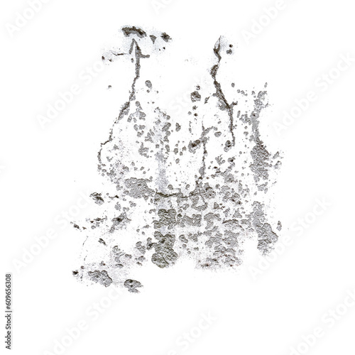 grime stain on the wall cut out transparent background