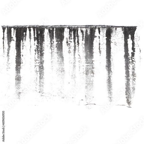 grime stain on the wall cut out transparent background