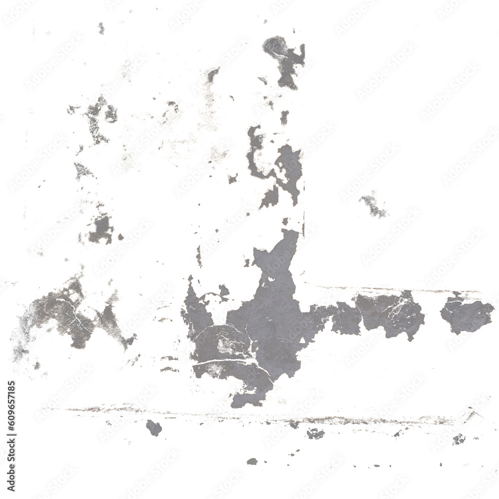 Obraz premium grime stain on the wall cut out transparent background