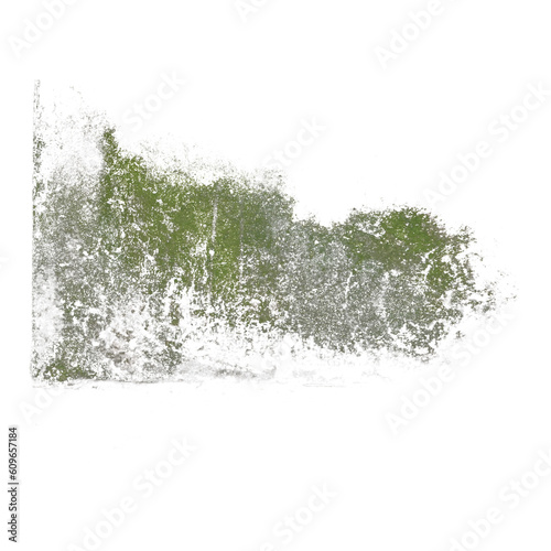 grime stain on the wall cut out transparent background