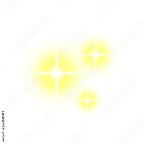 yellow light sparkle star