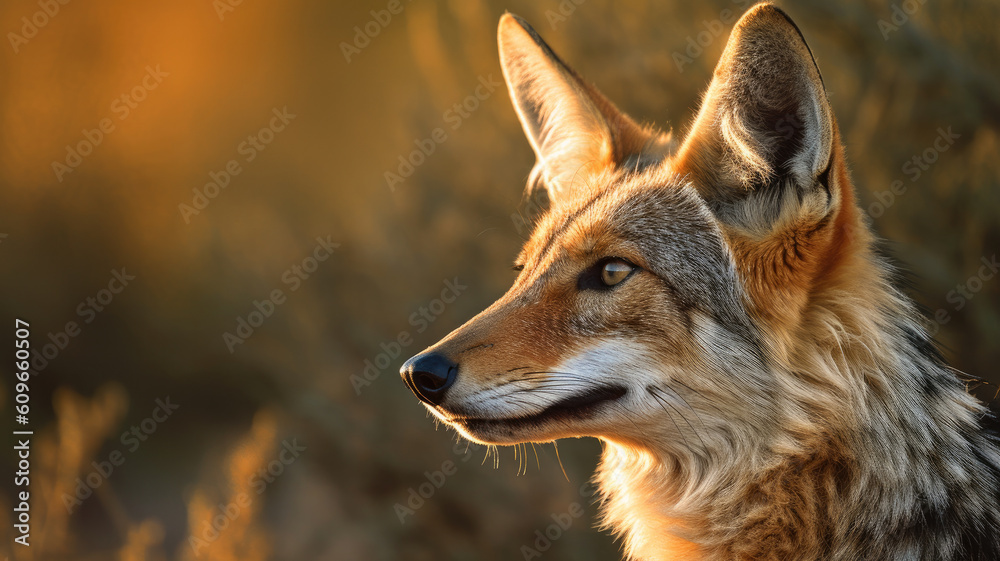 grey wolf portrait created with Generative AI technology grey wolf portrait created with Generative AI technology