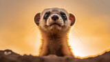 Black footed ferret created with Generative AI technology