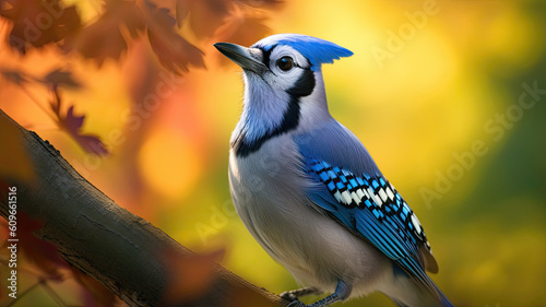 blue jay bird created with Generative AI technology © Robert Herhold