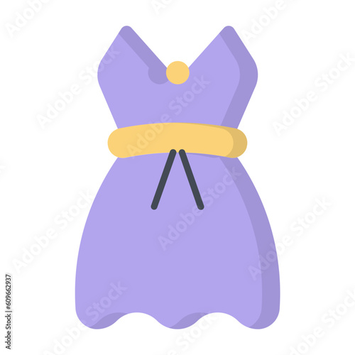 Prom Dress Flat Icon