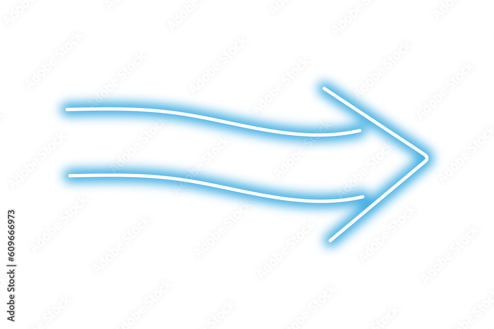 Neon arrow shape png. Glowing blue arrow on transparent background. Neon arrow shape png. Glowing blue arrow on transparent background.