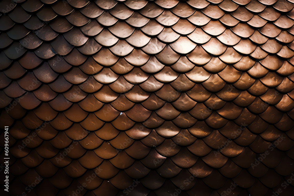 Fish scale texture background - generative ai Fish scale texture background - generative ai