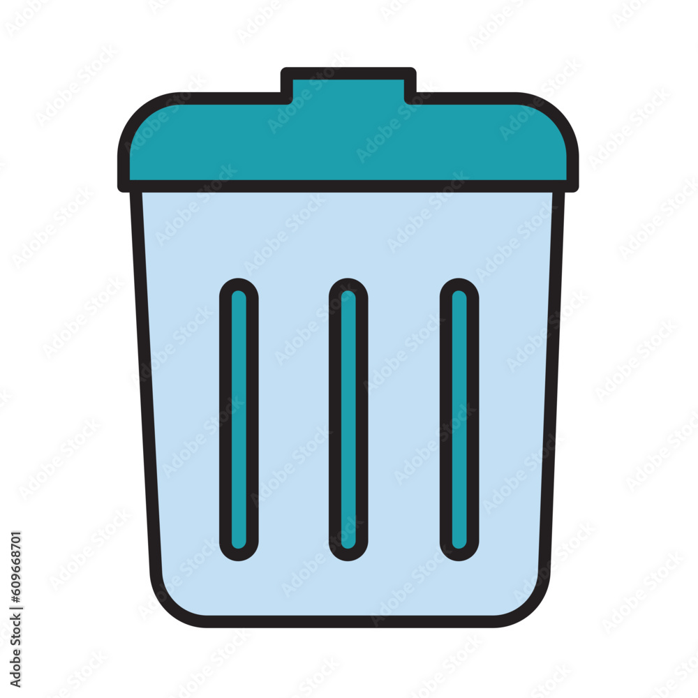 Filled Line TRASH CAN design vector icon design vector line icon svg Filled Line TRASH CAN design vector icon design vector line icon svg