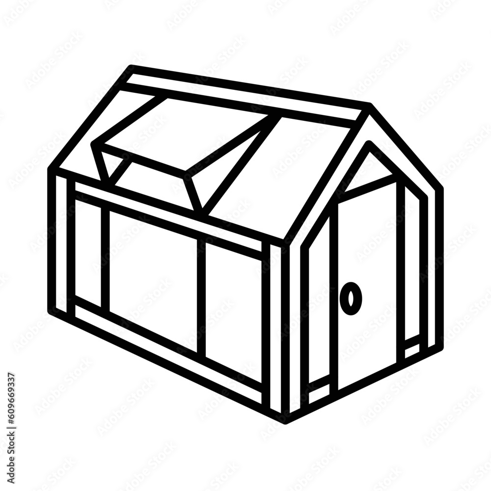 GLASS GREENHOUSE design vector icon design vector line icon svg GLASS GREENHOUSE design vector icon design vector line icon svg