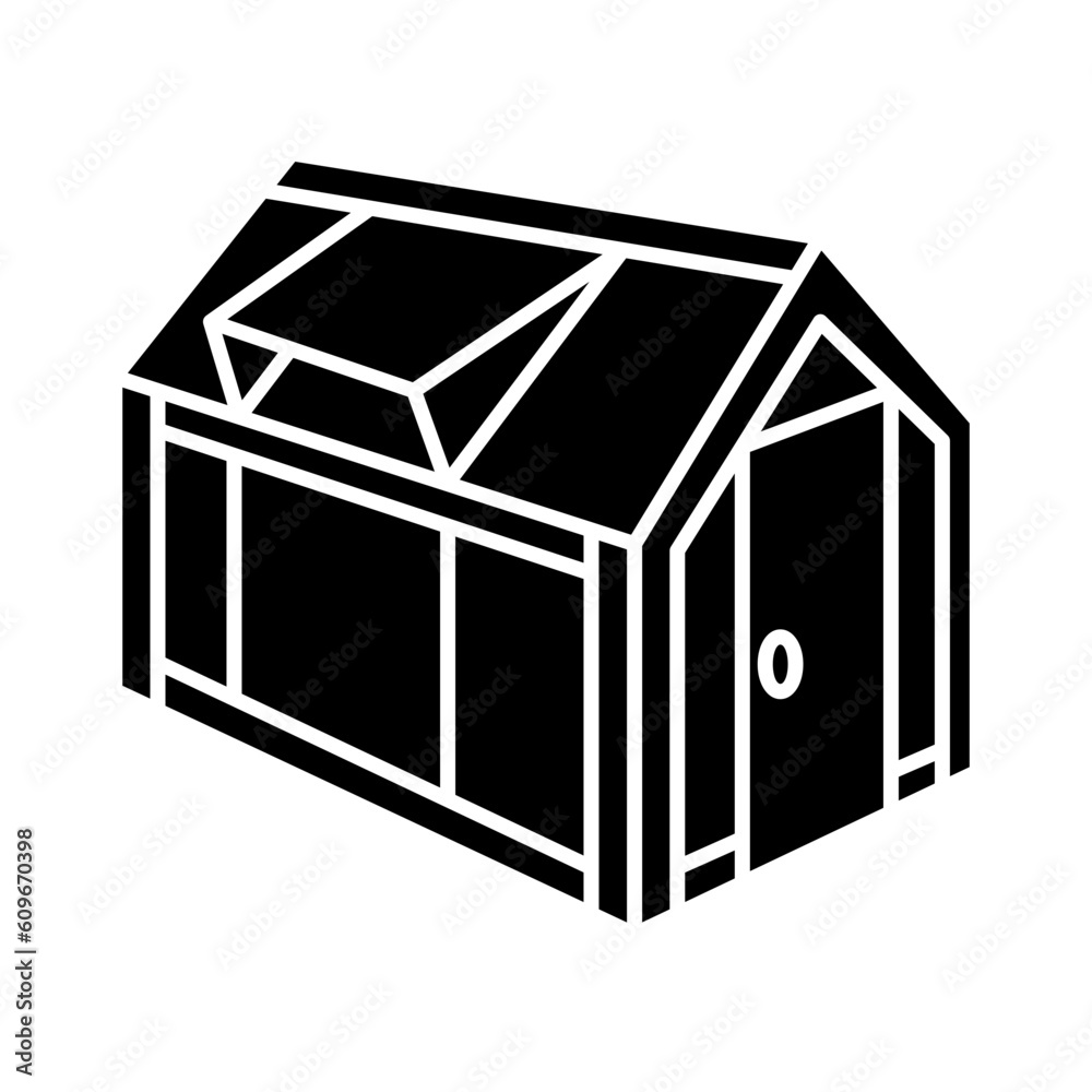 Solid GLASS GREENHOUSE design vector icon design vector line icon svg Solid GLASS GREENHOUSE design vector icon design vector line icon svg