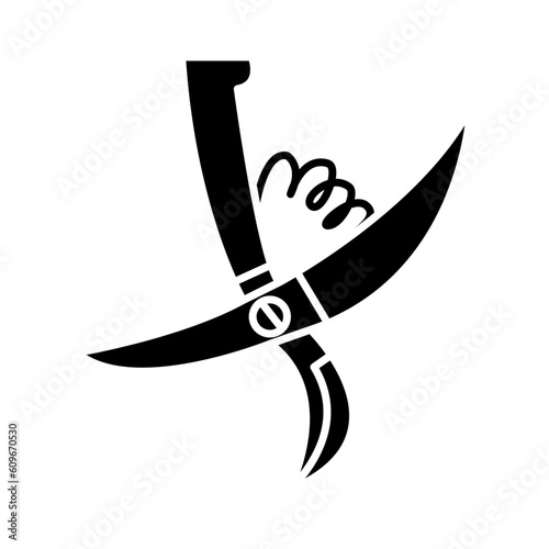 Solid PRUNERS design vector icon design vector line icon svg