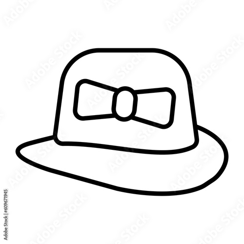 Women hat Outline Icon