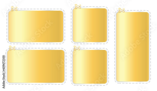 Gold tags or badges