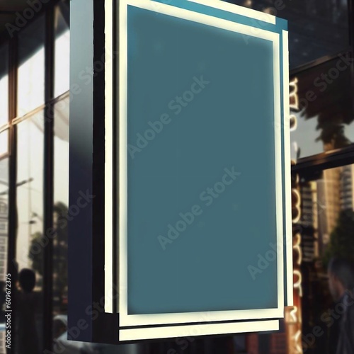Shop front sign design project Generative AI