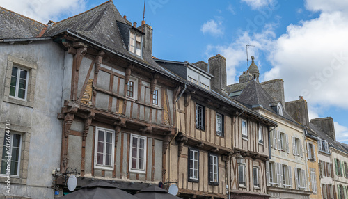 Half timbered medieval houses