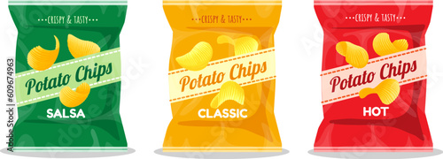 Potato chips packaging design